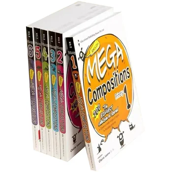 6 Книг/комплект Sap English Mega Composition Writing Book Учебник для учащихся начальной школы Сингапура