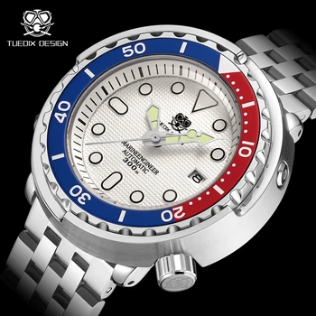 Автоматические мужские часы TUEDIX Business Diver 300M Водонепроницаемые наручные часы со светящейся ручкой, корпус из тунца, механические Relogio Masculino
