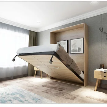 Невидимая кровать многофункциональный бытовой настенный подвесной складной настенный шкаф встроенный скрытый ворс