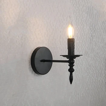 Маленький настенный светильник в американском ретро-стиле, маленький и изысканный Промышленный светильник для крыльца, светильник для внутреннего прохода, Свеча для лестницы, французский настенный светильник