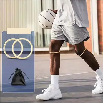 Баскетбольный коленный силовой ремень Коленная чашечка Веревка для коленного сустава Резиновая лента Спортивный наколенник Эластичная фиксированная защита для занятий спортом на открытом воздухе