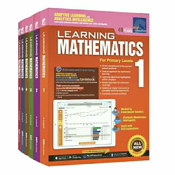 6 книг / комплект SAP Learning Mathematics Book 1-6 класс, Учебники по математике для детей, Учебник математики для начальной школы в Сингапуре