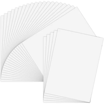 25 листов виниловой бумаги для наклеек, пригодной для печати, Самоклеящийся Водонепроницаемый матово-белый лист бумаги для печати, для струйного принтера