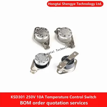 KSD301/302 Переключатели контроля температуры 150/155/160/180/190/195/200/210C-350C Нормально закрытые датчики температуры 10A 250V