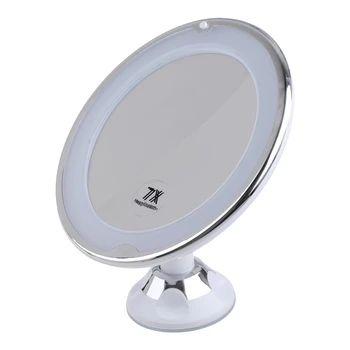 Зеркало для макияжа со светодиодной подсветкой, 7-кратное Увеличительное зеркало, Косметические зеркала, светодиодные зеркала для макияжа со световым увеличением