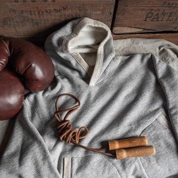 Прочная толстовка с боксерскими карманами Bronson 1930-х годов, толстовки из сверхтяжелого хлопка, толстовки с капюшоном