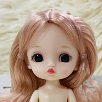 Голова куклы Bjd высотой 13 или 16 см с различными прическами и аксессуарами для 3D-моделирования глаз