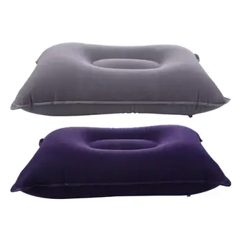 Складное туристическое снаряжение для кемпинга, утолщенная надувная подушка для сна, подушка для путешествий, воздушная надувная подушка, подушка для улицы