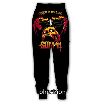 phechion/Новые мужские/женские повседневные брюки с 3D-принтом SUM 41 Band, модная уличная одежда, мужские свободные спортивные длинные брюки F67
