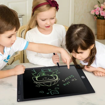 Электронная доска для рисования для детей 8.5/10/12 Дюймовый ЖК-планшет для письма, цифровые графические планшеты для рисования, блокнот для рисования для девочек