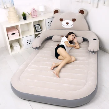Ленивая кровать, одноярусная домашняя кровать на воздушной подушке, двуспальная домашняя складная онлайн-знаменитость, кровать на воздушной подушке, надувной матрас bear