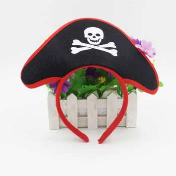 Пиратская повязка на голову на Хэллоуин, Пиратская шляпа, повязка на голову, корона, повязка на голову, День мертвых, Диадемы и корона на Хэллоуин