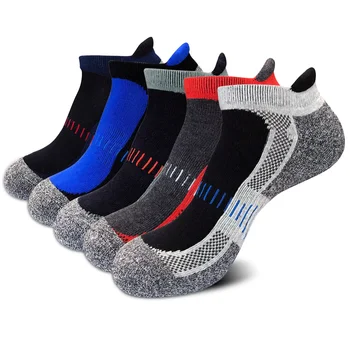 5 пар /лот Мужские носки до щиколотки Дышащие носки Уличная домашняя одежда Осень-зима утепленные теплые носки-лодочки