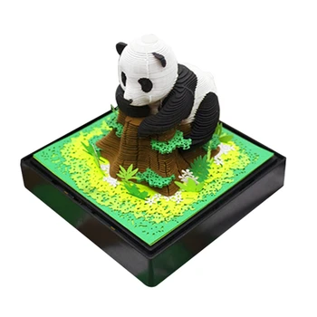 3D-календарь Panda на 2024 год с подсветкой и календарем времени на 2024 год Для подарков своими руками, украшения рабочего стола.