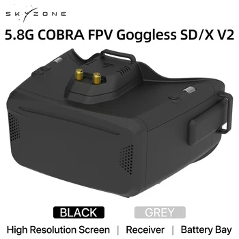 SKYZONE Cobra SD X V4 FPV Видео Очки 800x480 4.3дюйма Cobra 1280x720 4.1дюйма 5.8G Приемник Head Tracker DVR для FPV Гоночного Дрона