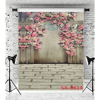 Свадебное платье Святого Валентина SHENGYONGBAO Пейзажный фон Красивая цветочная стена Фон Для фотосъемки XH-23