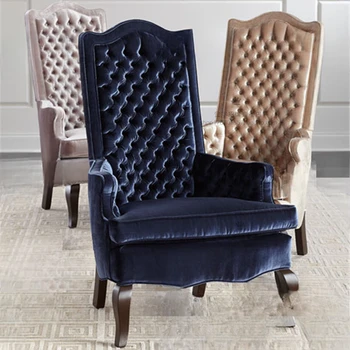 Одноместный диван-кресло в американском стиле, современное кресло для учебы в европейском стиле с высокой спинкой, роскошный и модный досуг