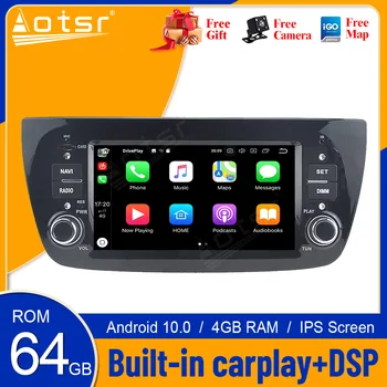 Carplay Для Fiat Doblo 2010 2011 2012 2013 2014 2015 Android 10 Плеер Мультимедиа GPS Авто Аудио Стерео Магнитола Головное Устройство