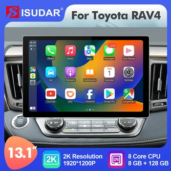ISUDAR 13,1 Дюймов 2K Android 12 Автомобильный Радиоприемник Для Toyota RAV4 4 XA40 5 XA50 2012-2018 Мультимедийный Плеер Стерео 4G 8-Ядерный Carplay auto