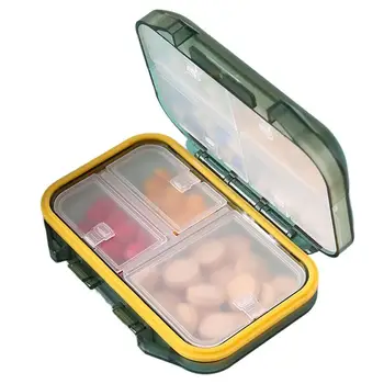 Дорожный органайзер для таблеток 7-дневный Влагостойкий Компактный Органайзер для лекарств Дорожные контейнеры для таблеток на плечо для школьной сумки