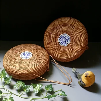 Плетеные изделия Mifuny Корзины для хранения Лозы Плетеные коробки для домашнего хранения ручной работы Корзины для хранения чая украшений Украшение интерьера дома