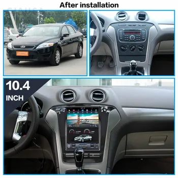 128 Г Экран Tesla Мультимедийный Плеер Для Ford Mondeo MK4 2011 2012 2013 Android Аудио Радиоприемник GPS Стерео Carplay Головное Устройство