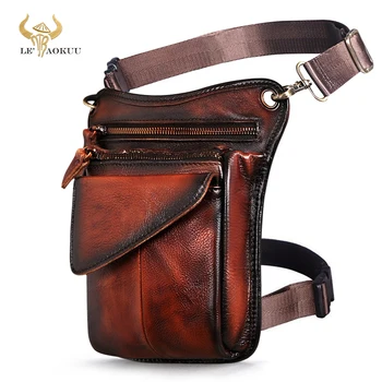 Мужская дизайнерская дорожная классическая сумка-слинг из натуральной кожи, многофункциональная модная дорожная сумка на поясном ремне, сумка для ног 211-3