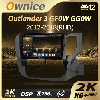 Ownice K6 + 2K для Mitsubishi Outlander 3 GF0W GG0W 2012-2018 С Правосторонним Приводом Автомобильный Мультимедийный Видеоплеер Navi GPS Android 12