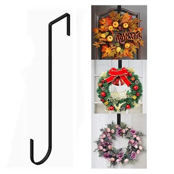 Вешалка для вечеринок Металлическая Вешалка Дверной венок спереди Большой Рождественский венок На Рождественский крючок Пасхальный дверной венок с цветочным рисунком