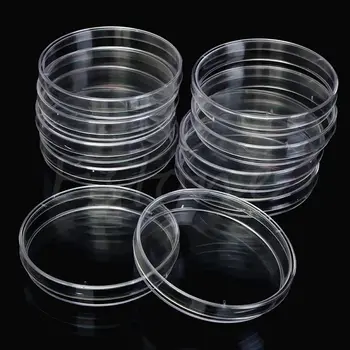 Расходные материалы Прозрачные пластиковые чашки Петри 55x15 мм, 90x15 мм, стерильные чашки Петри, чашка для культивирования бактерий, Прозрачная чашка Петри