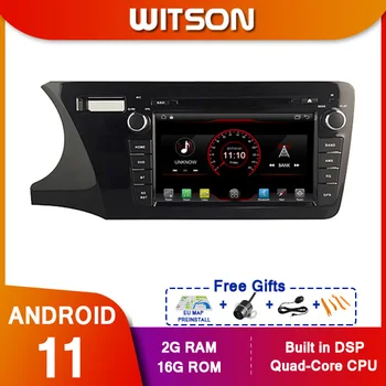 Автомобильный Мультимедийный Плеер WITSON Стерео GPS DVD Радио Навигация Android Экран Android 11 Для HONDA CITY 2014 LHD