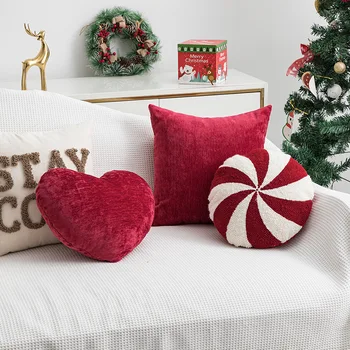 Рождественская подушка в новом стиле ins, диванная подушка для гостиной, автомобильная поясная подушка, студенческая подушка, наволочка