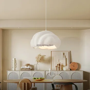 Новый подвесной светильник Wabi Sabi LED для французской столовой, бар в кремовом стиле, Люстра для спальни, Модель декоративных светильников