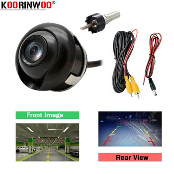 Koorinwoo Вращающиеся 360 Автомобильные Камеры Широкоугольная Камера 22,5 ММ Фронтальная Камера Заднего Вида Парковочная Система 12V Для Автомобильной Навигации