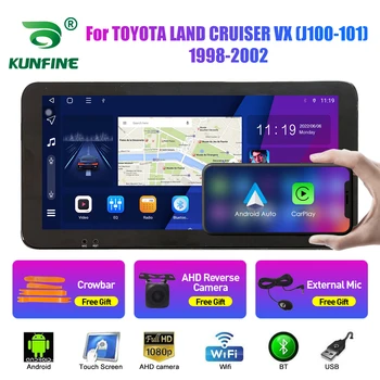 10,33 Дюймовое автомобильное радио для TOYOTA LAND CRUISER VX 1998-2002 2Din Android автомобильная стереосистема DVD GPS Навигационный плеер QLED экран Carplay