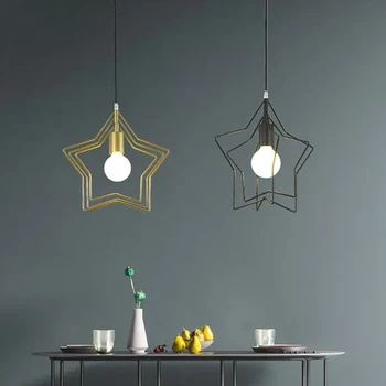 Современная люстра Подвесные светильники Потолочные светильники Star для столовой Спальни кухни Островной гостиной