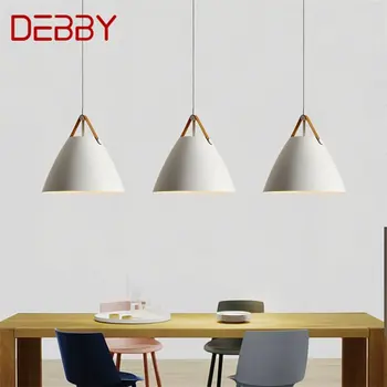 Подвесной светильник DEBBY Nordic Simple, современные светодиодные лампы, Светильники для домашней декоративной столовой