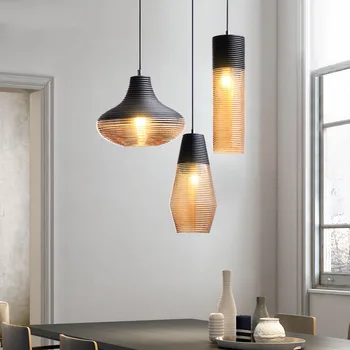Минималистичный свет роскошные Стеклянные подвесные светильники Кухня Столовая Индивидуальные Люстры Ресторан Бар Подвесной светильник Nordic Light