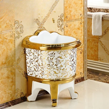Золотая швабра для мытья бассейна, разноцветная золотая керамическая мойка