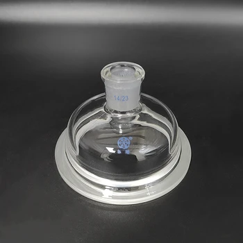 Крышка реакционной бутылки с одинарным заземлением FAPE, наружный диаметр фланца 100 мм/150 мм / 200 мм /230 мм, Соединение 14/23, Стеклянная крышка