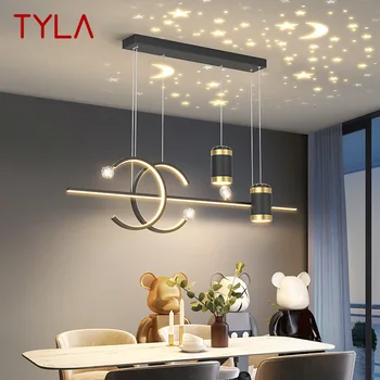 Подвесные светильники TYLA Nordic Современные креативные светодиодные светильники с проекцией звездного неба для декоративной домашней столовой