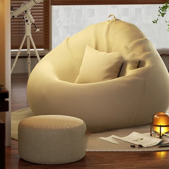 Современный диван-мешок White Bean для кемпинга, переносной диван для спальни, кресло-татами, Минималистичная мебель Tembel Kanepe для гостиной