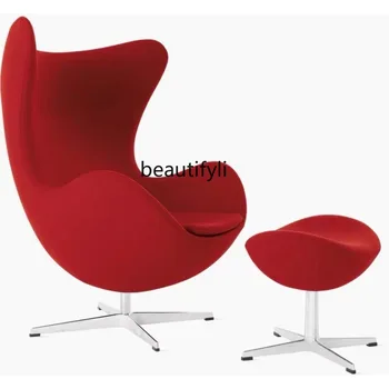 Дизайнерская модель Art FRP в форме яйца, минималистичный стул для отдыха, гостиничные стулья для гостиной, стул для спальни, туалетный столик