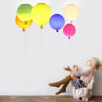 Детские креативные воздушные шары, подвесной светильник, люстра, светодиодная подвесная лампа, декор для лофта, светильники для гостиной
