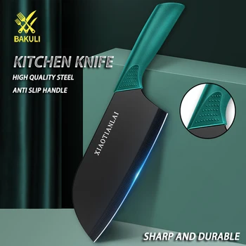 Женский кухонный нож BAKULI из нержавеющей стали с защитой от коррозии, бытовой кухонный нож, нож для мяса, легкий и острый нож