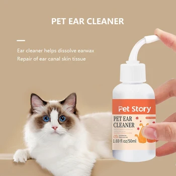 Ушные капли для кошек и Собак Средство для чистки ушей Удаляет Ушных Клещей Снимает Зуд Чистящие Средства для домашних животных