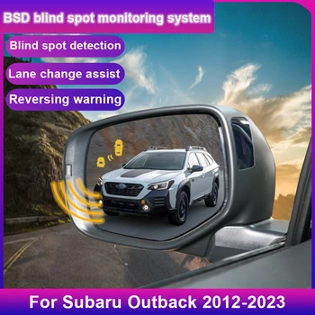 Автомобиль BSD BSM BSA Предупреждение о пятнах в слепой зоне Зеркало заднего вида Задний радар Система микроволнового обнаружения для Subaru Outback 2012-2023