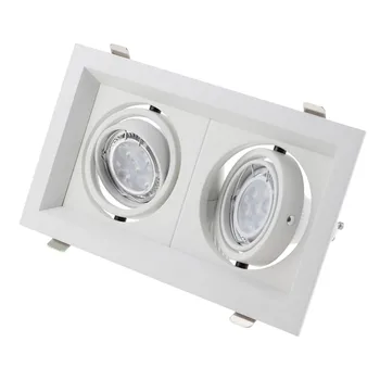 Квадратные светодиодные кольца для отделки потолка галогенной лампой GU10 MR16, устанавливаемой на раму светильника, кронштейн точечного светильника для домашнего освещения