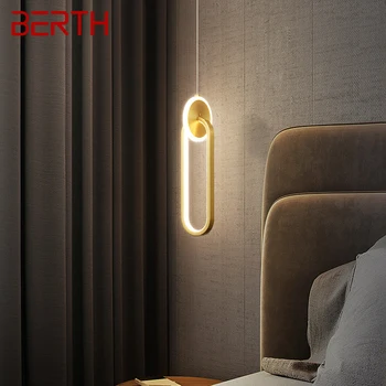 Современный светодиодный латунный подвесной светильник 3 цвета, креативный декоративный подвесной светильник для домашней спальни