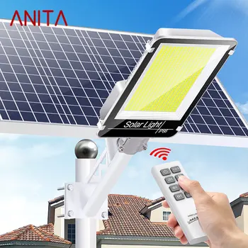 Солнечный настенный светильник ANITA Уличный фонарь с датчиком наружного освещения LED Водонепроницаемый IP65 с дистанционным управлением для Modern Garden Plaza